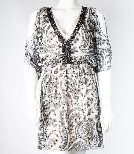 Alice & Olivia Cold Shoulder Dress SZ S