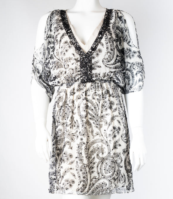 Alice & Olivia Cold Shoulder Dress SZ S