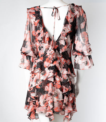 Misa Chiffon Floral Dress (Sz S)