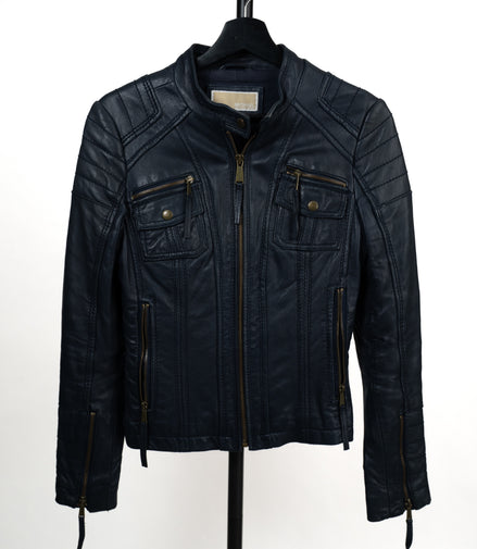 Michael Kors Leather Jacket SZ XS