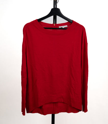 Sandro Red Knit Top SZ M