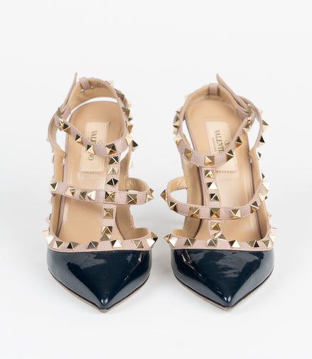 Valentino Rock Studded Strappy Heels SZ 37